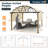 Happatio Aluminum Pergola with Canopy-96831434