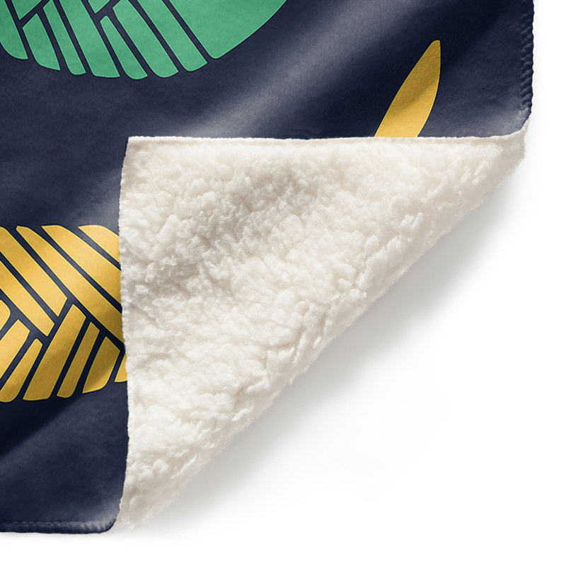Couverture sherpa à la chambre de poisson, l 51 po x L 60 po