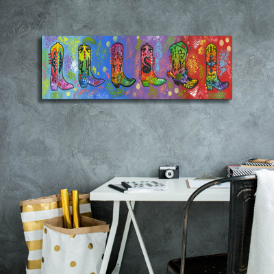«Line Dance» par Dean Russo, art mural sur toile