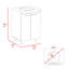 Meuble-lavabo simple 18,1 po avec plateau en céramique-94573942