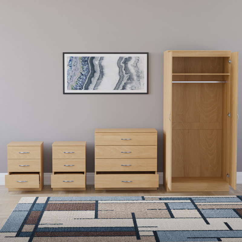 Maybery Piece Bedroom Set, Pine