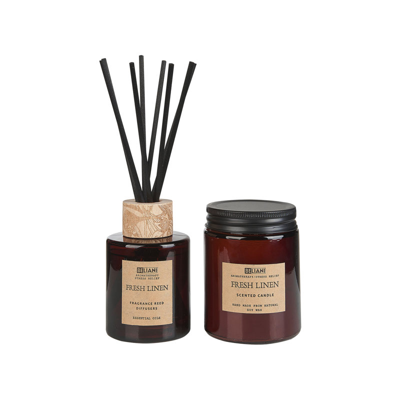 Scented Jar Candle, Brown, Fresh