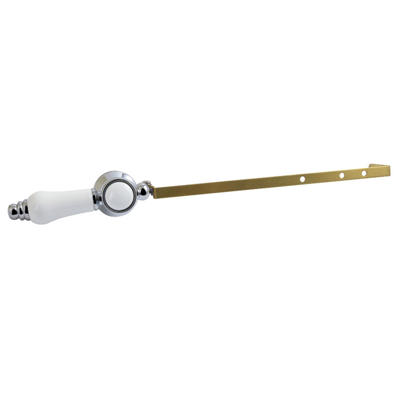 Levier de réservoir de toilette universel à fixation avant ou latérale Kingston Brass Kingston, Chrome poli