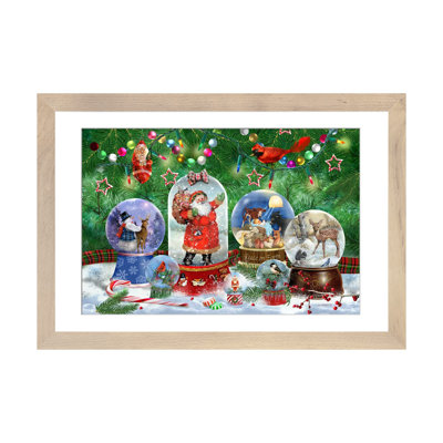 Magie de Noël I - reproduction d'art murale - papier d'art encadré