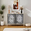 Armoire de rangement, moderne, tablettes réglables à 4 portes, buffet de buffet, avec, avec portes et