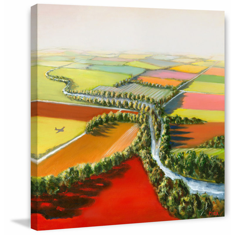 « astoileing river », reproduction d’art sur toile tendue, H 48 po x l 48 po x P 1,5 po