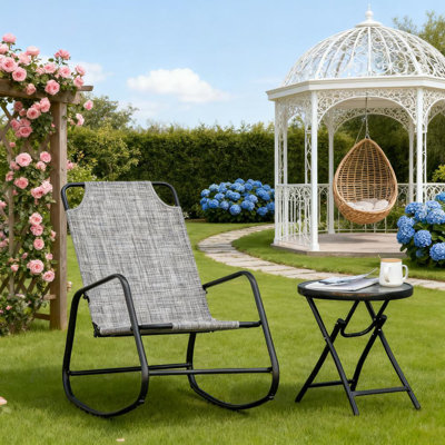 Chaise berçante pour l'extérieur
