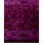 Overdyed Hand-Knotted Wool Modern-Contemporary Purple Runner 2' 7" x 7' 1"