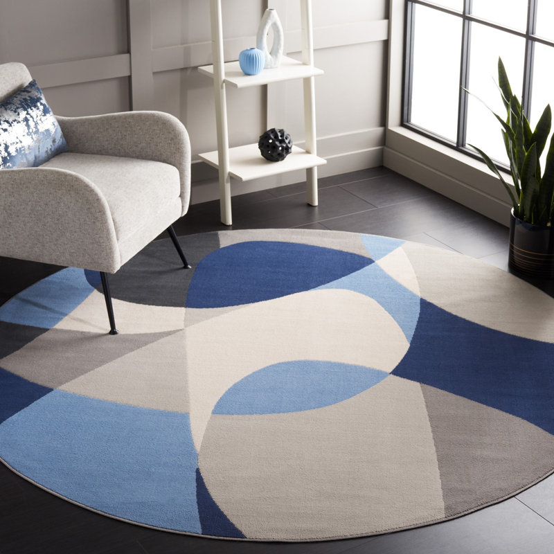 Odyssey Performance Abstract Rug, Round 6'7"