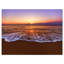 Eaux de mer teintées oranges au coucher de soleil, reproduction de photo sur toile tendue-26164282-33288063