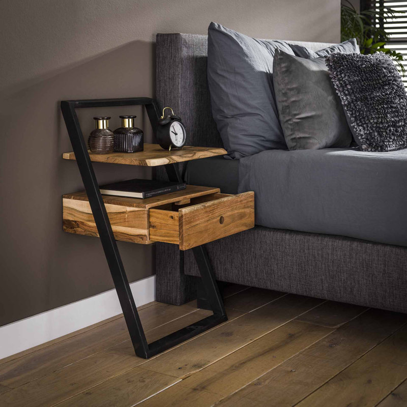 David 1 Drawer Bedside Table