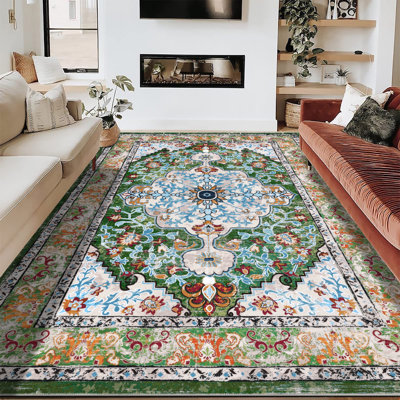 Tapis oriental antidérapant Boho