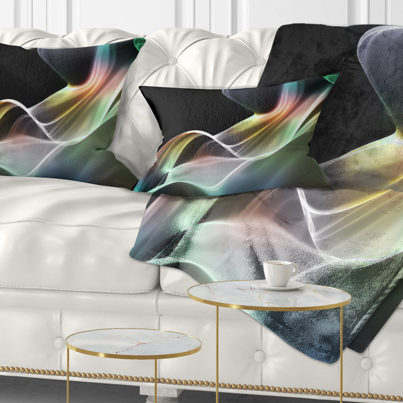 Abstract Smoke Reflection - Abstract Printed Pillow