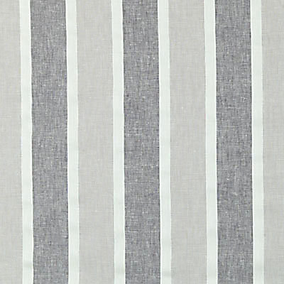 Paramount Linen Fabric, Grey/Black