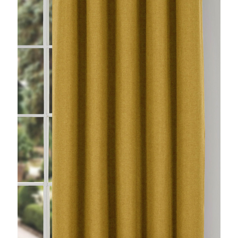 Altynai Blackout Curtain Pair, 114 W x 137 D cm, Orche
