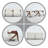 Modern Upholstered Accent Armchair Living Room Chair, White Sherpa Fabric-153198347