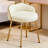 Vanity Chair with Low Back Accent Stool Makeup Chair for Bedroom Bathroom and Living Room-1003455990