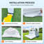 Jeu gonflable 100% vinyle blanc 8 pi x 10 pi avec fosse à balles et souffleur d'air-98067399