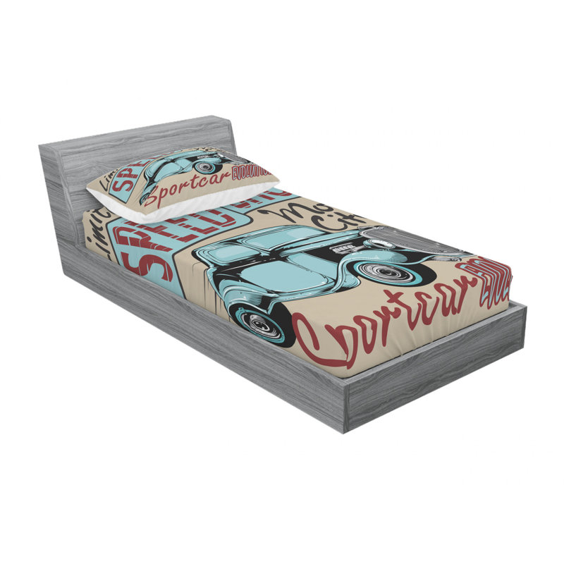 Microfiber Sheet Set, Twin Sheet Set with Fitted Sheet