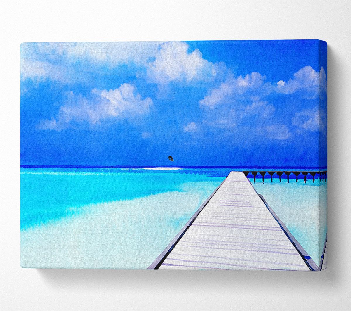 House of Hampton Turquoise Boardwalk - Wrapped Canvas Art Prints ...