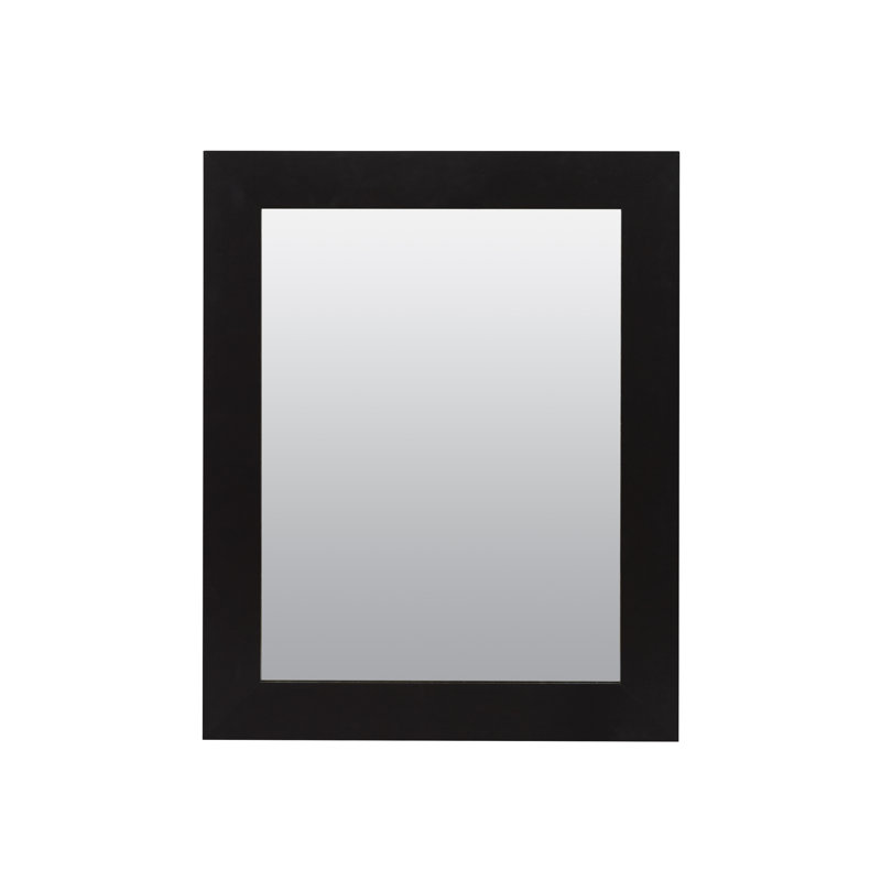 Armoire à pharmacie encastrée avec 1 porte et 2 tablettes réglables, Noir, H 30,63 po x l 24,63 po x P 5,25 po