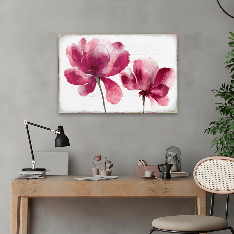 Plantes, fleurs, art mural Lilya II, H 16 po x l 24 po
