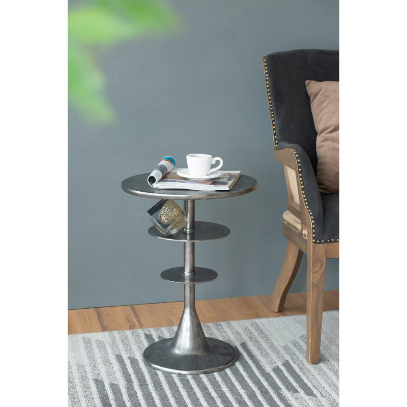 End Table, Silver