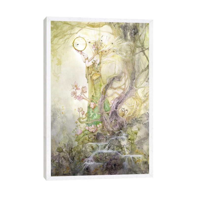 Kleodora by Stephanie Law - Floater Frame Gallery-Wrapped Canvas Giclée on Canvas, 66.04 cm H x 45.72 cm W, White