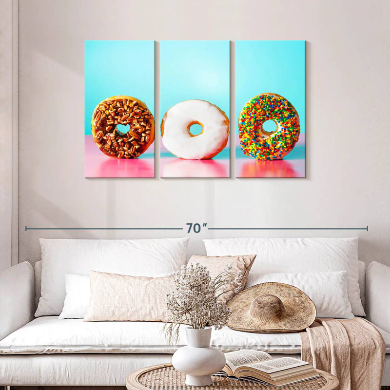 Doughnut Trio, 28" H x 45" W