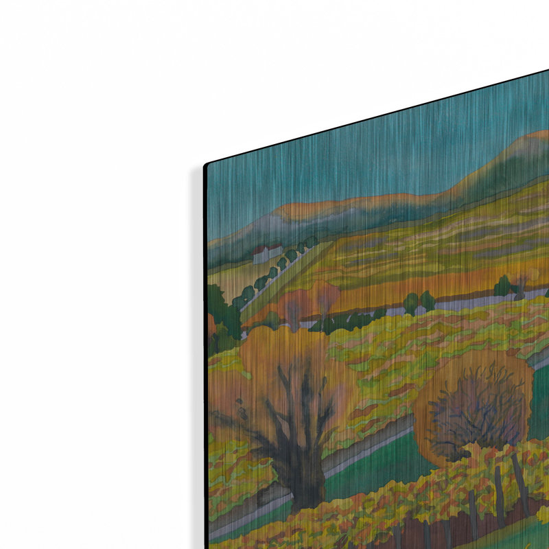 «Autumn Vineyard» par Carissa Luminess, art mural en métal, H 24 po x l 36 po