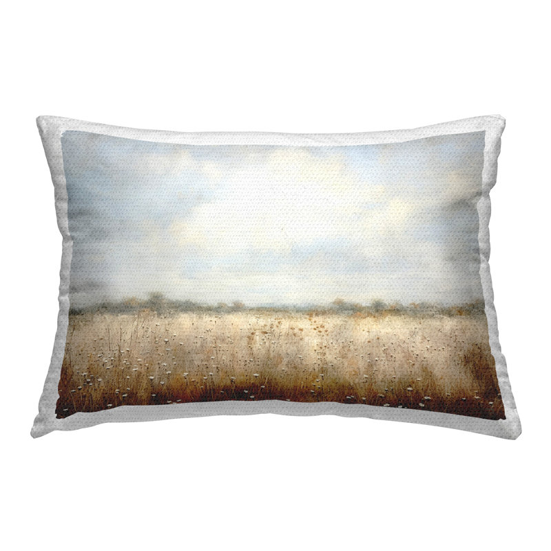 Coussin décoratif d'extérieur à motif de marguerites douces par Roozbeh Bahramali