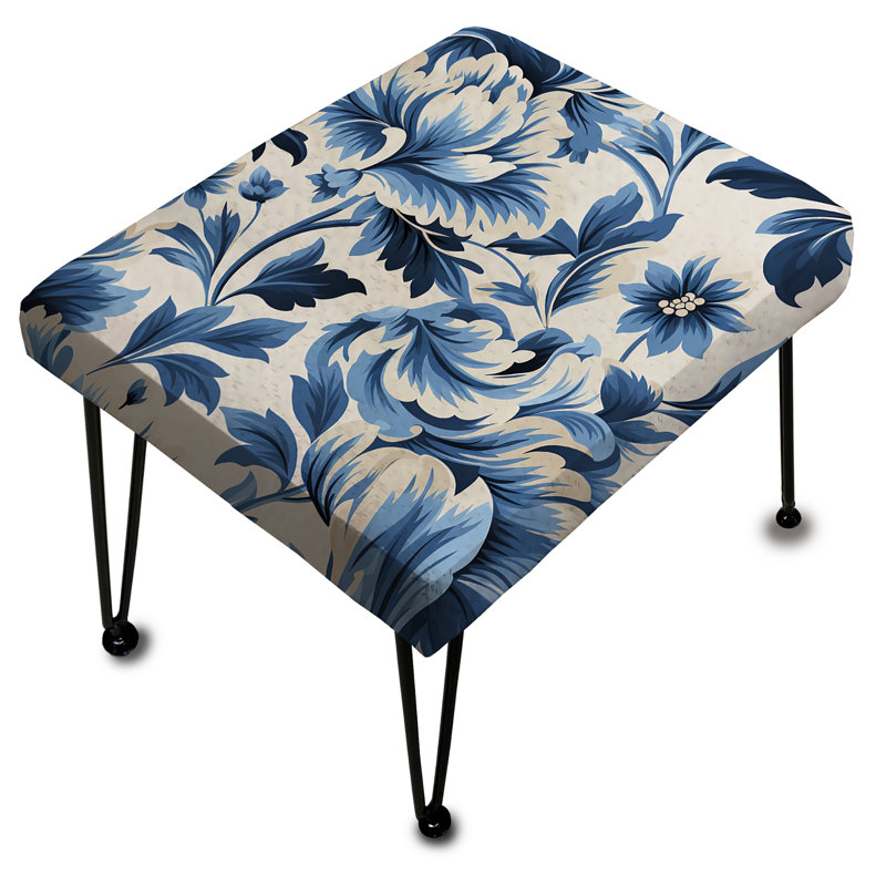 Repose-pieds Nordic Damask pivoines Simplicity I - Floral