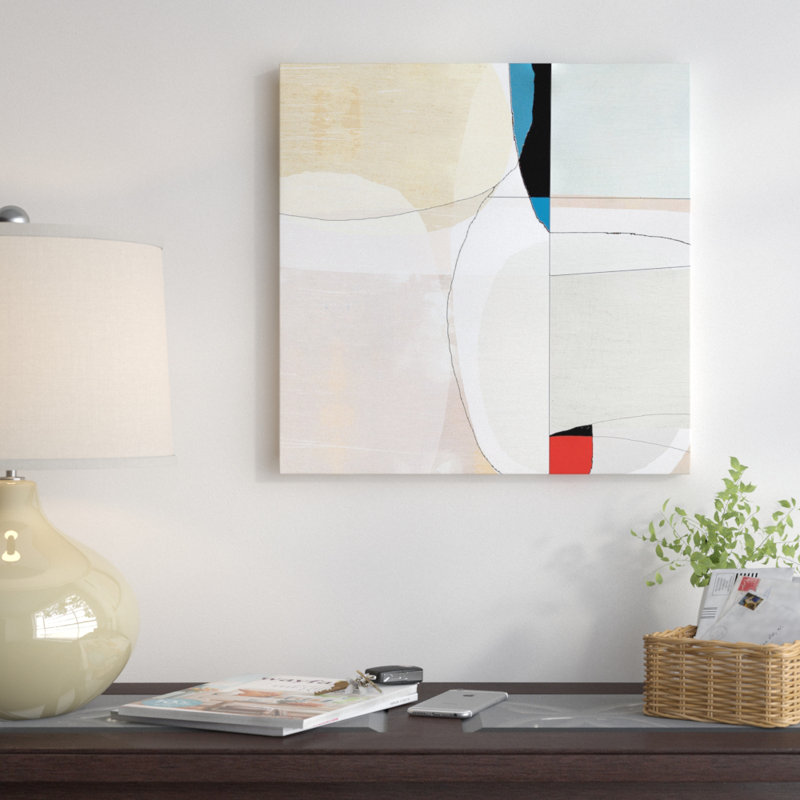 «Beuyer IV» par Sisa Jasper, reproduction sur toile tendue, H 18 po x l 18 po x P 1,5 po, Toile avec cadre noir, Pas de tapis