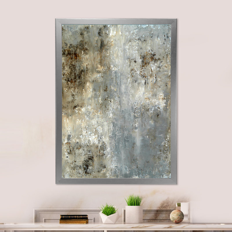 «Red Maple Lake Scenery» - Décoration murale traditionnelle sur toile, H 12 po x l 8 po x P 1 po, Encadrement argenté