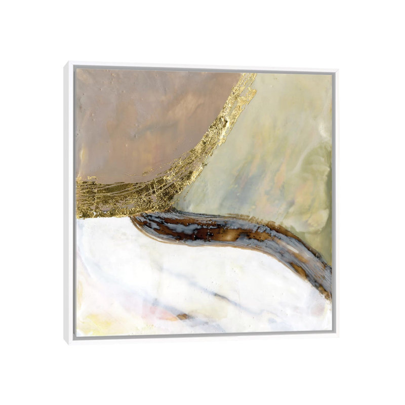 « Passerelles I » par Jennifer Goldberger-impression, H 18 po x l 18 po x 1,5 po, Toile blanche encadrée