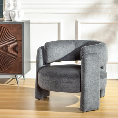 Chaise d'appoint Mercer - Gris anthracite