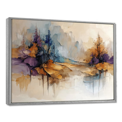 Ol marii, horizon flou de l'illusion dorée I - forêt, art mural