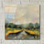  «Amber Riverbank» par Silvia Vassileva, art mural en verre acrylique, 12 po x 12 po