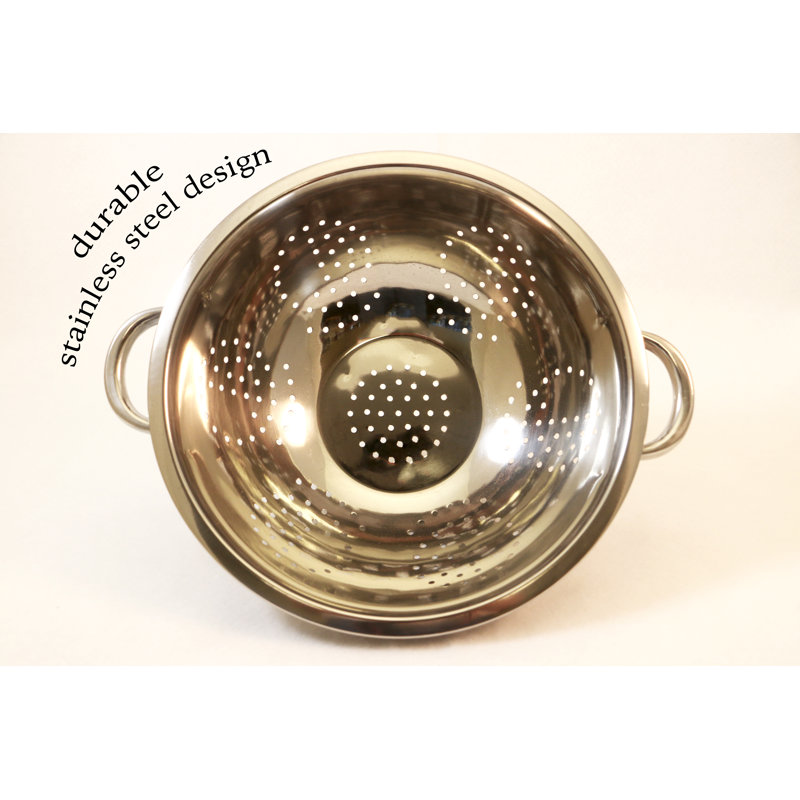 Stainless Steel Mixing Bowl and Colander Set with Copper Tint