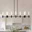10-Light 49”W Modern Linear Kitchen Island Pendant Chandelier