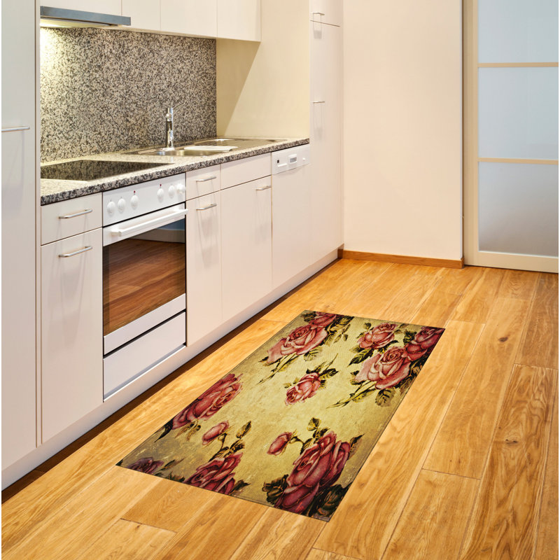 Rose High Density Long Fiber Poly Threads Decorative Area Rug Carpet, Rectangle 2'7" x 5'