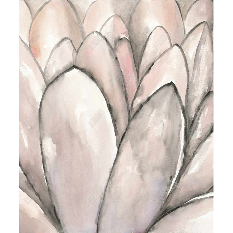 «Blush Pink Flower», art sur toile encadré pour la décoration intérieure