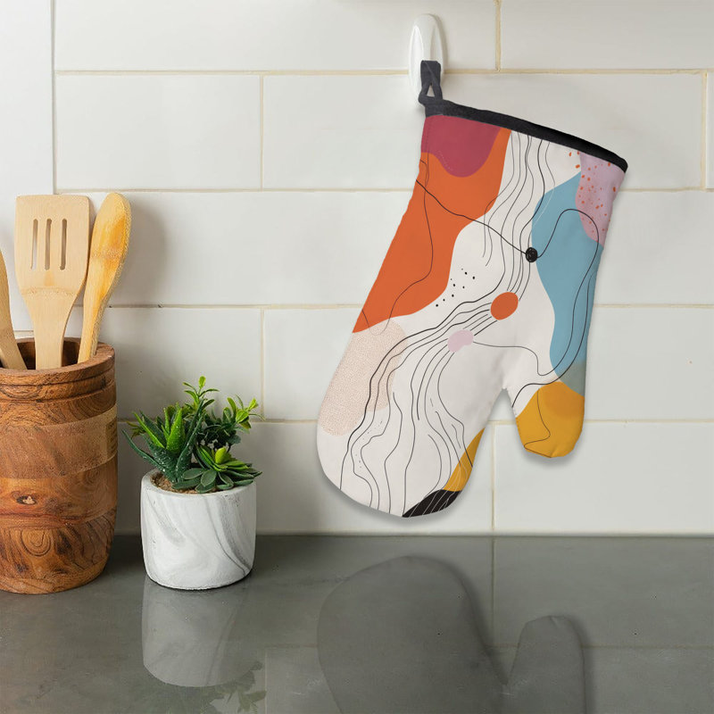 Gentle Leaves Oven Mitt Cotton Twill