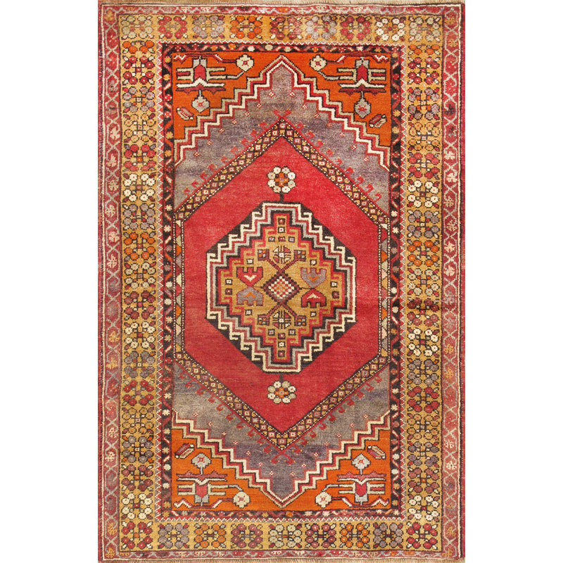 One-of-a-Kind 3'7" X 5'7" Hand Knotted Area Rug