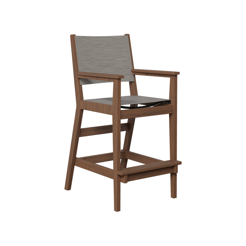 Chaise de bar berlinois Berlin, 27.5", Imbuia