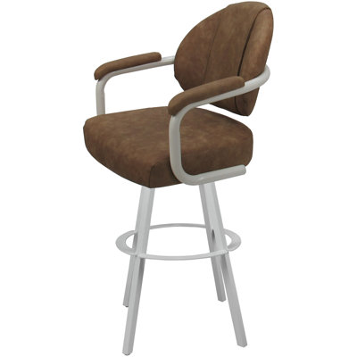 Tabouret de comptoir pivotant en métal Lavenia - base Warren