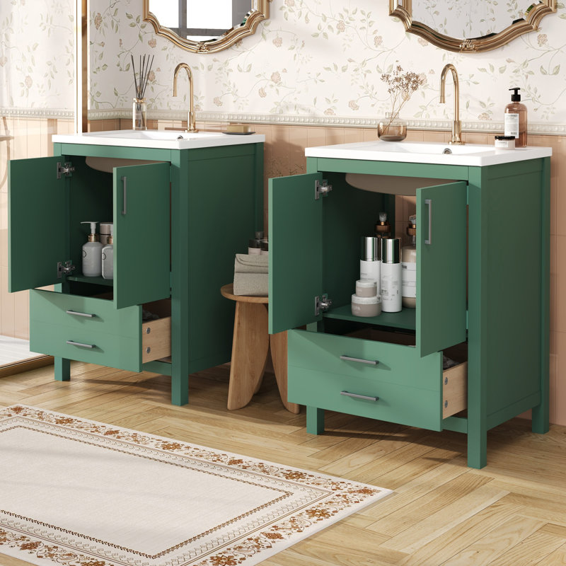 48'' Bathroom Vanity With Ceramic Sink Combo