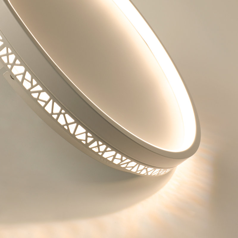 Plafonnier encastré à DEL Deontee, Blanc, H 2,22 po x l 19,7 po x P 19,7 po