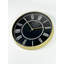 Horloge murale élégante élégante en or, 13,8 pouces de diamètre | Couvercle en verre véritable, 1,8 po d'épaisseur | Cadre 100% plastique durable | Décoration élégante pour le salon, la chambre à coucher et le bureau, design intemporel-105528317-128766139