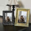 Antique Gold 3 PCS 5" x 7" Sophisticated Picture Frame with Easy Photo Change